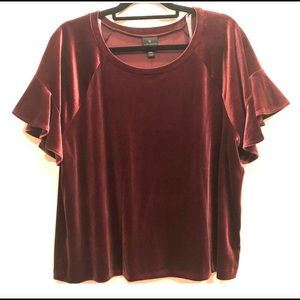 velvet short sleeve